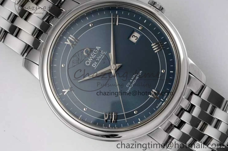 0301 De Ville SS DIWF 1:1 Best Edition Light Blue Dial SS Markers on SS Bracelet MIYOTA TopPick 7850